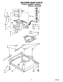 05 - Machine Base Parts parts for Whirlpool Washer LSQ9659PG1 from AppliancePartsPros.com