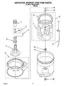 03 - Agitator, Basket And Tub Parts parts for Whirlpool Washer 7MLBR7333PT0 from AppliancePartsPros.com