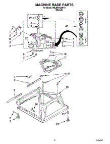 05 - Machine Base Parts parts for Whirlpool Washer 7MLBR7333PT0 from AppliancePartsPros.com