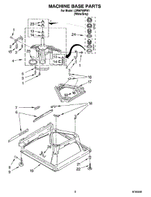 05 - Machine Base Parts parts for Whirlpool Washer LSW9750PW1 from AppliancePartsPros.com
