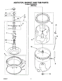 03 - Agitator, Basket And Tub Parts parts for Whirlpool Washer GSW9900PW0 from AppliancePartsPros.com