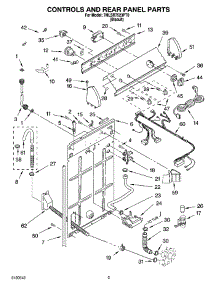 02 - Controls And Rear Panel Parts parts for Whirlpool Washer 7MLSR7523PT0 from AppliancePartsPros.com