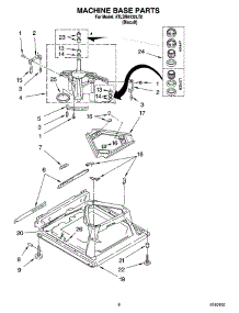 05 - Machine Base Parts parts for Whirlpool Washer 8TLSR6132LT0 from AppliancePartsPros.com