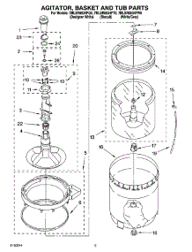 03 - Agitator, Basket And Tub Parts parts for Whirlpool Washer 7MLSR8534PQ0 from AppliancePartsPros.com