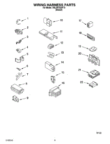 06 - Wiring Harness Parts parts for Whirlpool Washer 7MLSR7523PT0 from AppliancePartsPros.com