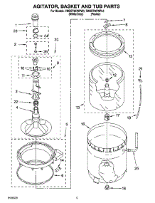 03 - Agitator, Basket And Tub Parts parts for Whirlpool Washer 7MGST9679PL0 from AppliancePartsPros.com