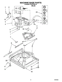 05 - Machine Base Parts parts for Whirlpool Washer 8TLSR7432LT0 from AppliancePartsPros.com