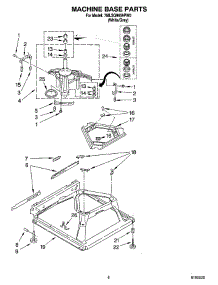 05 - Machine Base Parts parts for Whirlpool Washer 7MLSQ9659PW0 from AppliancePartsPros.com