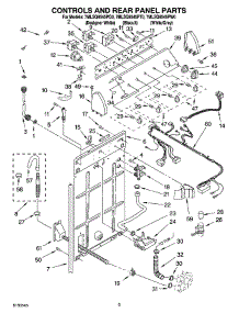 02 - Controls And Rear Panel Parts parts for Whirlpool Washer 7MLSQ8545PQ0 from AppliancePartsPros.com