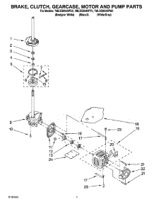 04 - Brake, Clutch, Gearcase, Motor And Pump Parts parts for Whirlpool Washer 7MLSQ8545PQ0 from AppliancePartsPros.com