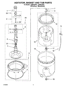 03 - Agitator, Basket And Tub Parts parts for Whirlpool Washer LSQ9010PG1 from AppliancePartsPros.com