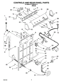 02 - Controls And Rear Panel Parts parts for Whirlpool Washer 8TLSQ8533LT0 from AppliancePartsPros.com