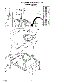 04 - Machine Base Parts parts for Whirlpool Washer LSB6300PW1 from AppliancePartsPros.com