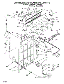 02 - Controls And Rear Panel Parts parts for Whirlpool Washer LSQ9010PW1 from AppliancePartsPros.com