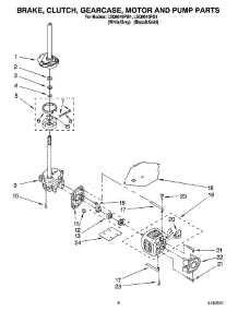 05 - Brake, Clutch, Gearcase, Motor And Pump Parts parts for Whirlpool Washer LSQ9010PW1 from AppliancePartsPros.com