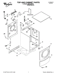 01 - Top And Cabinet Parts parts for Whirlpool Washer GHW9150PW0 from AppliancePartsPros.com