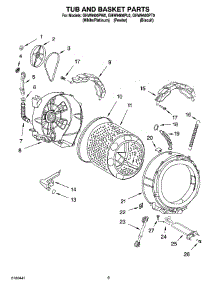 05 - Tub And Basket Parts parts for Whirlpool Washer GHW9400PT0 from AppliancePartsPros.com