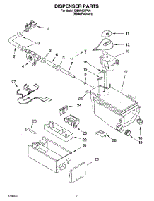 04 - Dispenser Parts parts for Whirlpool Washer GHW9150PW0 from AppliancePartsPros.com