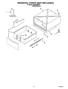 08 - Pedestal Parts (Not Included) parts for Whirlpool Washer GHW9150PW0 from AppliancePartsPros.com