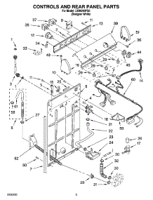 02 - Controls And Rear Panel Parts parts for Whirlpool Washer LSB6200PQ0 from AppliancePartsPros.com