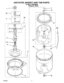 03 - Agitator, Basket And Tub Parts parts for Whirlpool Washer LSW9700PQ0 from AppliancePartsPros.com
