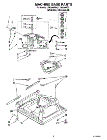 05 - Machine Base Parts parts for Whirlpool Washer LSN3000PG0 from AppliancePartsPros.com