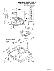 05 - Machine Base Parts parts for Whirlpool Washer LSQ9659PG0 from AppliancePartsPros.com
