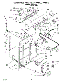 02 - Controls And Rear Panel Parts parts for Whirlpool Washer LSQ9030PQ0 from AppliancePartsPros.com