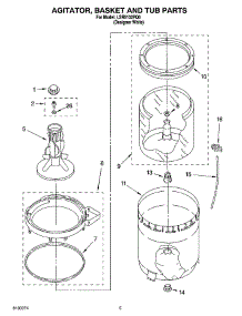 03 - Agitator, Basket And Tub Parts parts for Whirlpool Washer LSR5132PQ0 from AppliancePartsPros.com