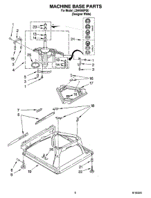 05 - Machine Base Parts parts for Whirlpool Washer LSN1000PQ0 from AppliancePartsPros.com
