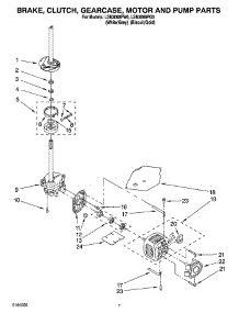 04 - Brake, Clutch, Gearcase, Motor And Pump Parts parts for Whirlpool Washer LSN3000PW0 from AppliancePartsPros.com