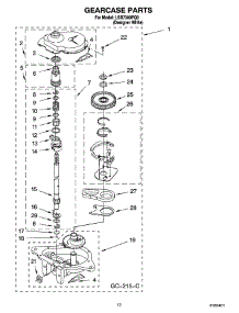 08 - Gearcase Parts parts for Whirlpool Washer LSR7300PQ0 from AppliancePartsPros.com