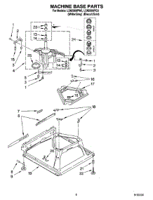 05 - Machine Base Parts parts for Whirlpool Washer LSN2000PW0 from AppliancePartsPros.com