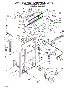 02 - Controls And Rear Panel Parts parts for Whirlpool Washer LSQ9010PW0 from AppliancePartsPros.com