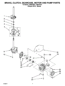 04 - Brake, Clutch, Gearcase, Motor And Pump Parts parts for Whirlpool Washer LSR8010PT0 from AppliancePartsPros.com