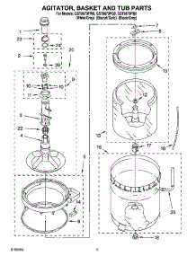 03 - Agitator, Basket And Tub Parts parts for Whirlpool Washer GST9679PB0 from AppliancePartsPros.com