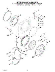 02 - Door And Latch Parts parts for Whirlpool Washer GHW9250ML2 from AppliancePartsPros.com