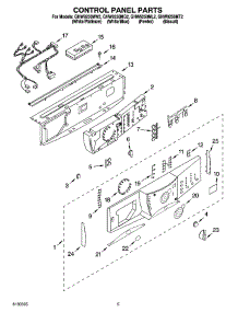 03 - Control Panel Parts parts for Whirlpool Washer GHW9250MW2 from AppliancePartsPros.com