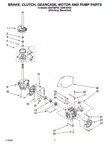 04 - Brake, Clutch, Gearcase, Motor And Pump Parts parts for Whirlpool Washer GSX9750PG0 from AppliancePartsPros.com