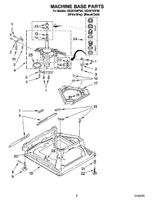 05 - Machine Base Parts parts for Whirlpool Washer GSX9750PG0 from AppliancePartsPros.com