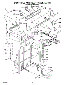 02 - Controls And Rear Panel Parts parts for Whirlpool Washer 3RLBR8543JQ2 from AppliancePartsPros.com