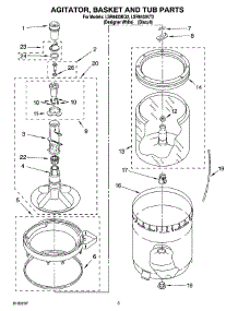 03 - Agitator, Basket And Tub Parts parts for Whirlpool Washer LSR8433KQ2 from AppliancePartsPros.com
