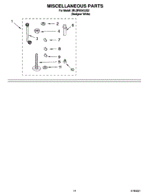 10 - Miscellaneous Parts Optional Parts (Not Included) parts for Whirlpool Washer 3RLBR8543JQ2 from AppliancePartsPros.com