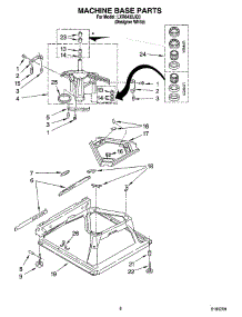 05 - Machine Base Parts parts for Whirlpool Washer LXR6432JQ3 from AppliancePartsPros.com