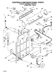 02 - Controls And Rear Panel Parts parts for Whirlpool Washer LSR8433KT2 from AppliancePartsPros.com
