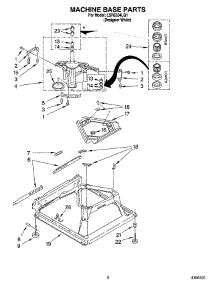 05 - Machine Base Parts parts for Whirlpool Washer LSR6334LQ1 from AppliancePartsPros.com
