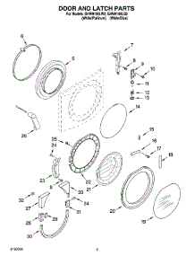 02 - Door And Latch Parts parts for Whirlpool Washer GHW9100LQ2 from AppliancePartsPros.com