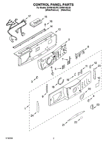 03 - Control Panel Parts parts for Whirlpool Washer GHW9100LW2 from AppliancePartsPros.com