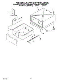 07 - Pedestal Parts (Not Included) parts for Whirlpool Washer GHW9250MW1 from AppliancePartsPros.com