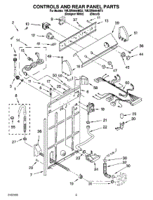 02 - Controls And Rear Panel Parts parts for Whirlpool Washer 7MLBR8444MQ2 from AppliancePartsPros.com
